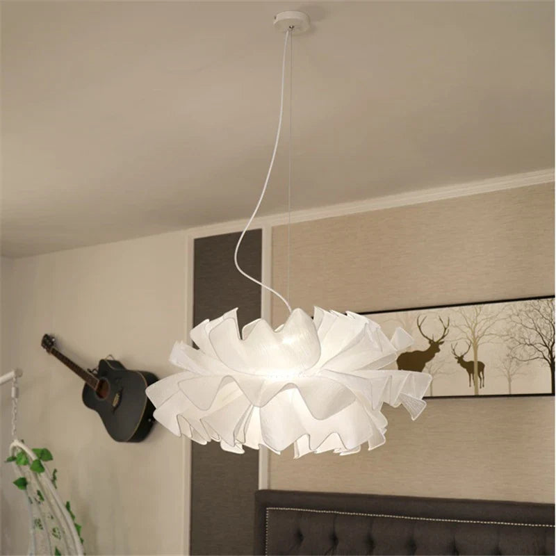 Afralia™ White Yarn Pendant Lights - Romantic Nordic Luminaria for Bedroom and Wedding Room