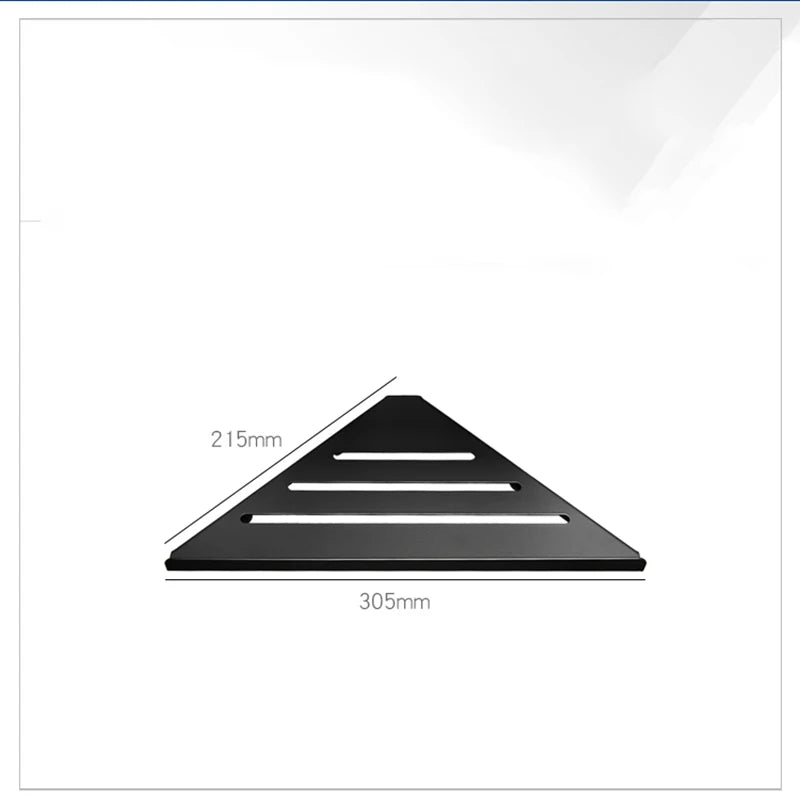 Afralia™ Brushed Gold Stainless Steel Bathroom Triangle Rack for Stylish Shower Storage
