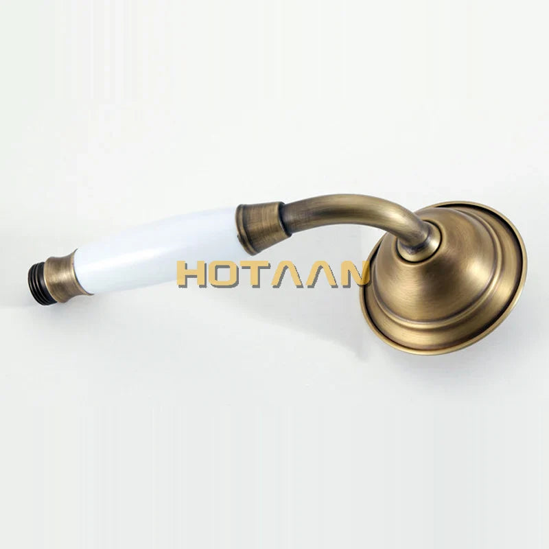 Afralia™ Solid Copper Antique Brass Handheld Shower Head - Luxury Bathroom Accessory