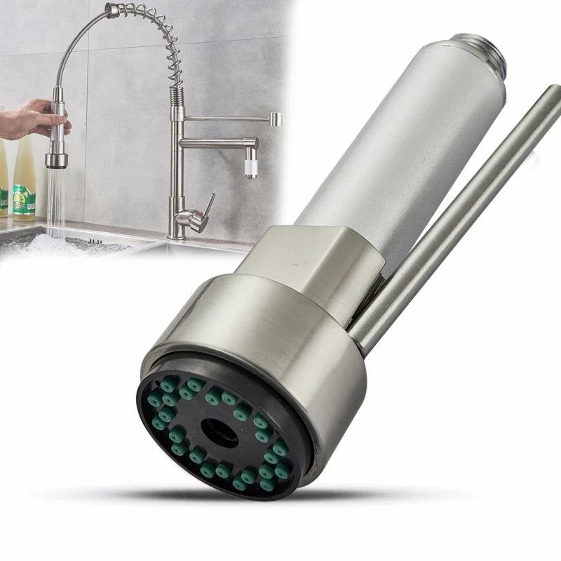 Afralia™ Matte Black Golden High Pressure Kitchen Faucet Spray Head Spout