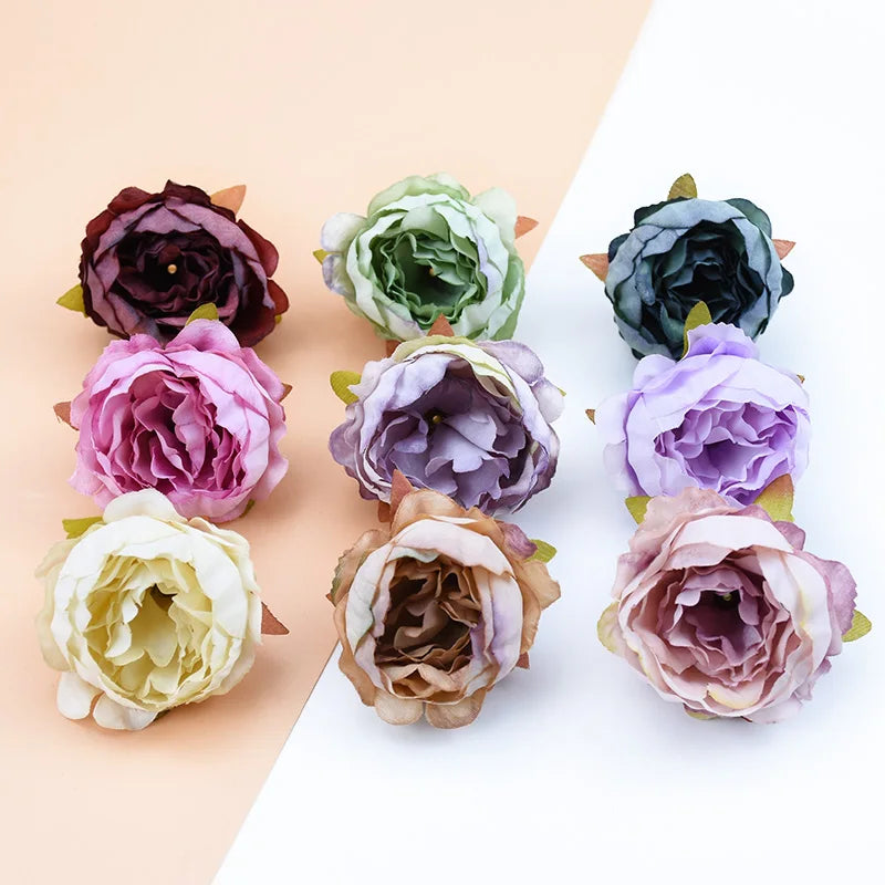 Silk Peony Flowers for Home Decor & DIY Projects by Afralia™