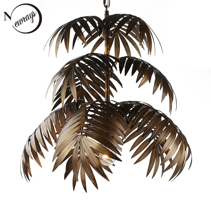 Afralia™ Tropical Bohemian Coconut Tree Chandelier - Modern LED E27 Hanging Lights