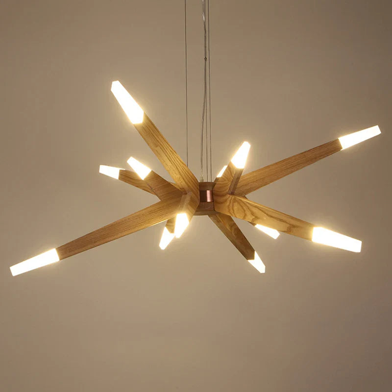 Afralia™ Wooden Pendant Lights: Creative Restaurant Decor for Indoor Lighting