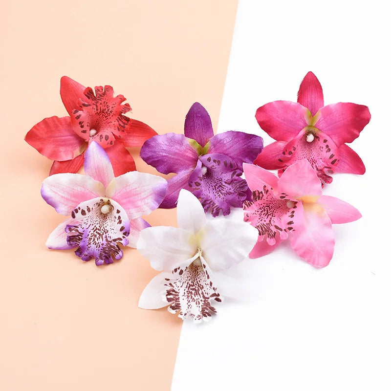 Afralia™ Silk Butterfly Orchid Fake Flowers for Home Decor and DIY Wreaths