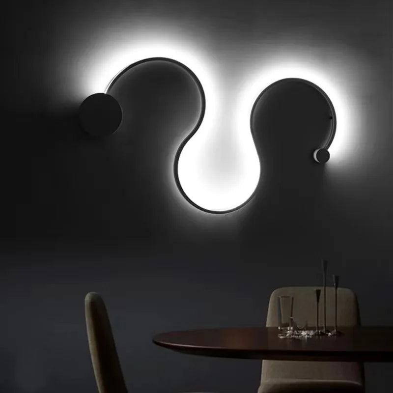 Afralia™ Snake Long LED Wall Lamp for Bedroom Living Room, Vintage Style Home Interior Decoration