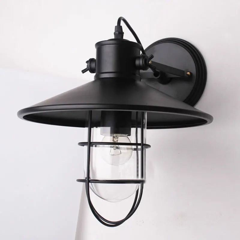 Afralia™ Loft Retro Industrial Wall Lamp for Porch Balcony Bedroom Bedside Stair Sconce