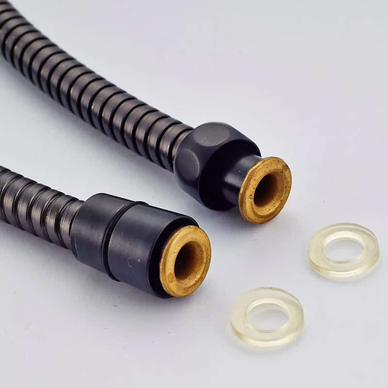 Afralia™ Matte Black 59" Flexible Handheld Shower Hose