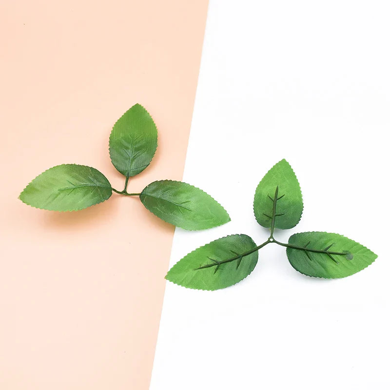 Afralia™ Silk Rose Leaves Wreaths for Home Wedding Diy Gift Box Decor