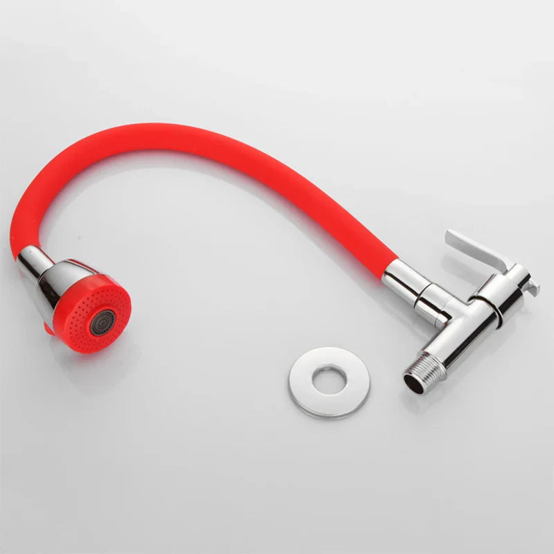 Afralia™ Stainless Steel Wall Mounted Kitchen Faucet with Spray Nozzle