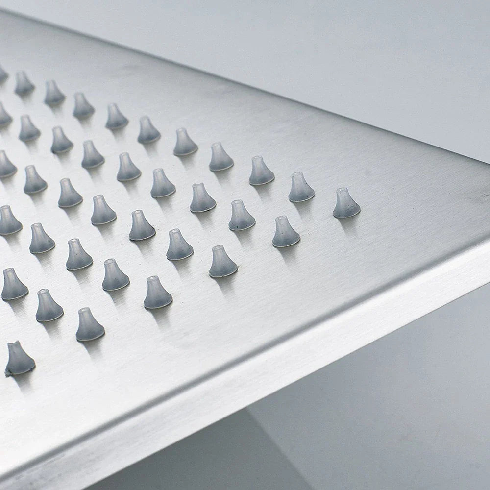 Afralia™ Brushed Nickel LED 16" Rainfall Shower Head with Color Changing Lights