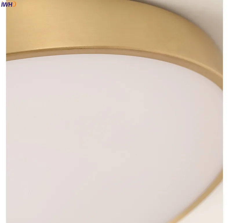 Afralia™ Copper LED Ceiling Lights: Nordic Modern Kitchen Hallway Balcony Lamps