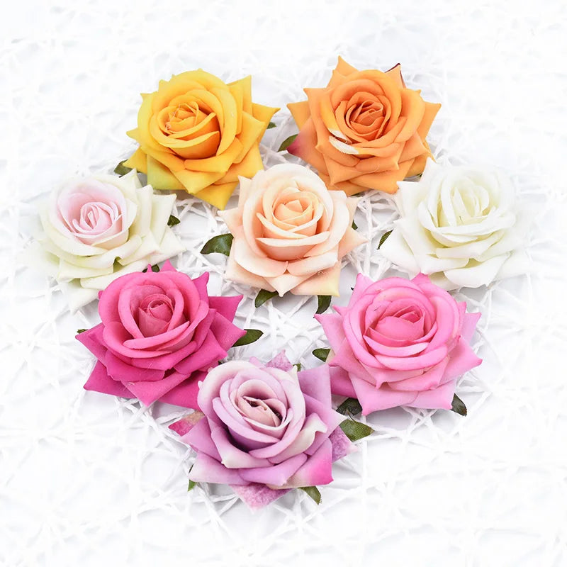 Afralia™ Silk Teddy Bear Roses Artificial Flowers Home Wedding Décor & DIY Gift