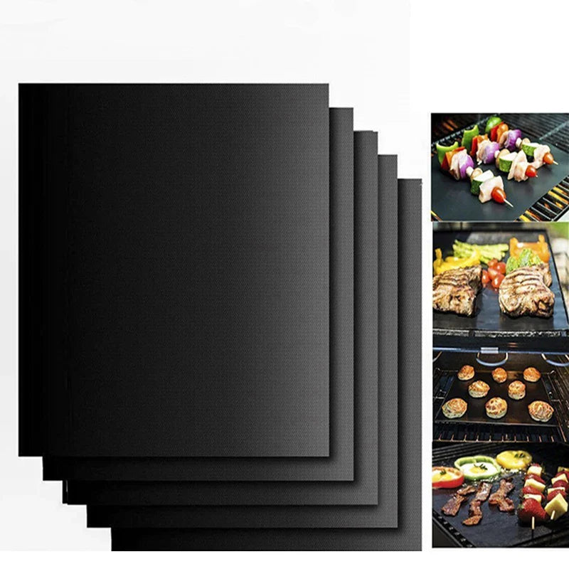 Afralia™ BBQ Grill Mat: Fiber Non-Stick Hot Plate, Portable & Easy Clean BBQ Accessory