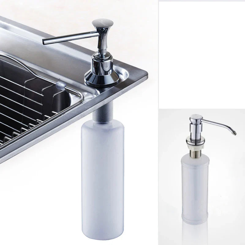 Afralia™ Stainless Steel Kitchen Sink Liquid Soap Dispenser