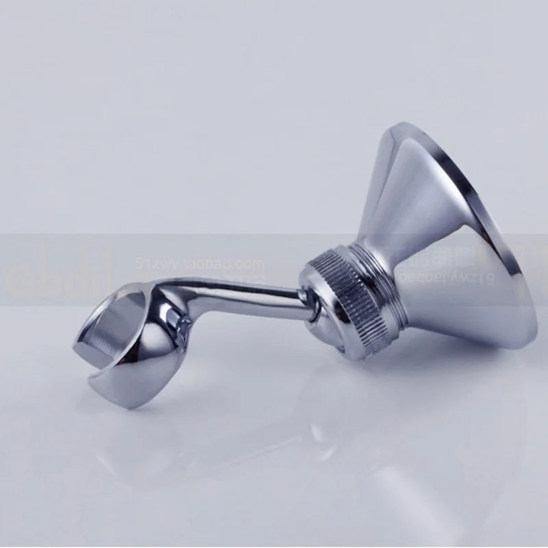 Afralia™ Brass Handheld Shower Holder Bracket, Chrome Finish, Wall Mounted, Adjustable Angle