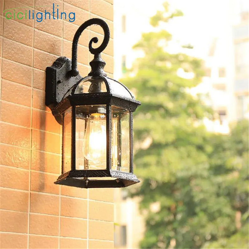 Afralia™ Outdoor Wall Lamp: Waterproof, Creative Lighting for Yard, Corridor, Balcony