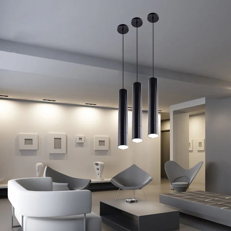 Afralia™ LED Tube Pendant Lights for Dining Room and Bar - Modern, Nordic Design