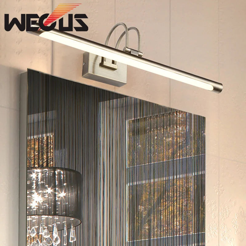 Afralia™ Brushed Bronze Led Bathroom Vanity Light for Over Mirror Cabinet