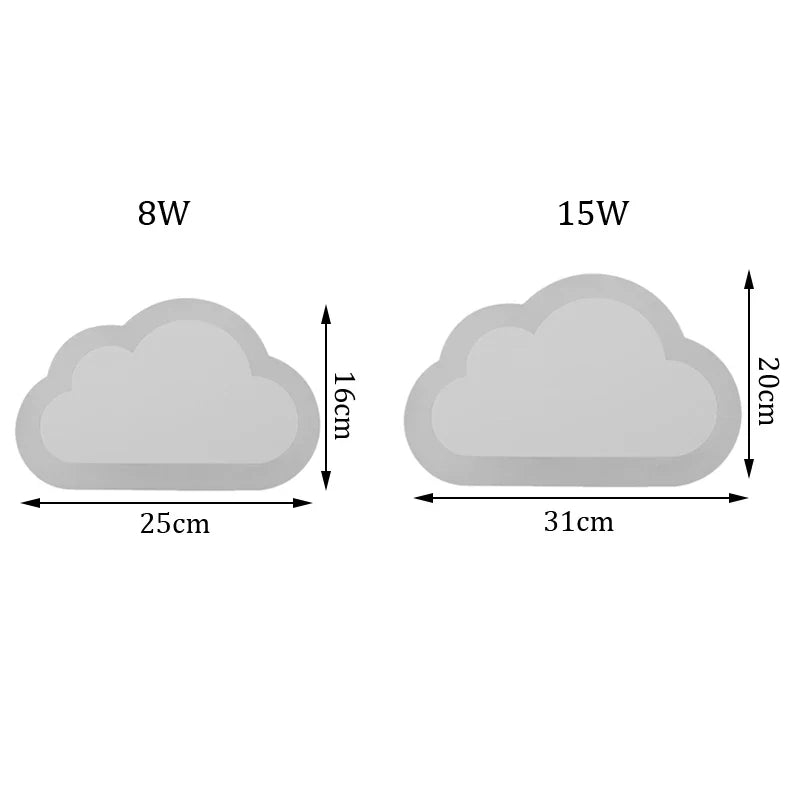 Afralia™ Acrylic Clouds LED Wall Light for Modern Home Decor and Bedroom Lighting