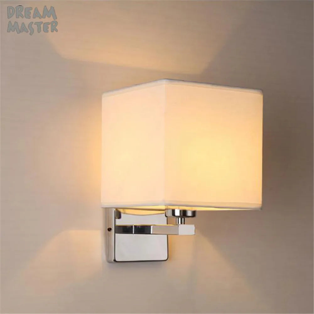 Afralia™ Modern Nordic Style E27 Wall Lamp Stainless Steel Bedroom Study Living Room Decor