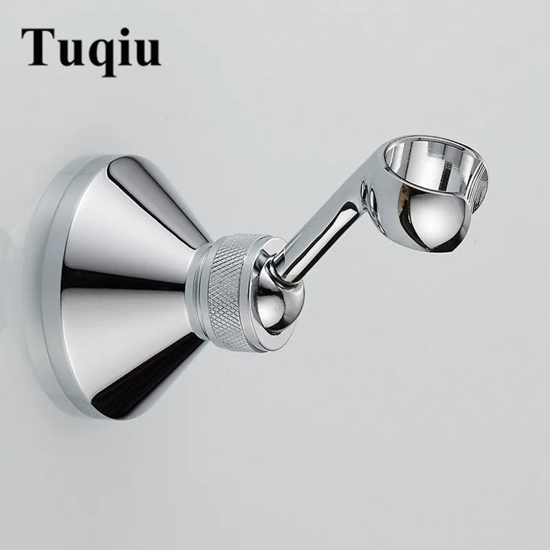 Afralia™ Brass Hand Held Shower Head Holder Bracket Wall Mount Hook