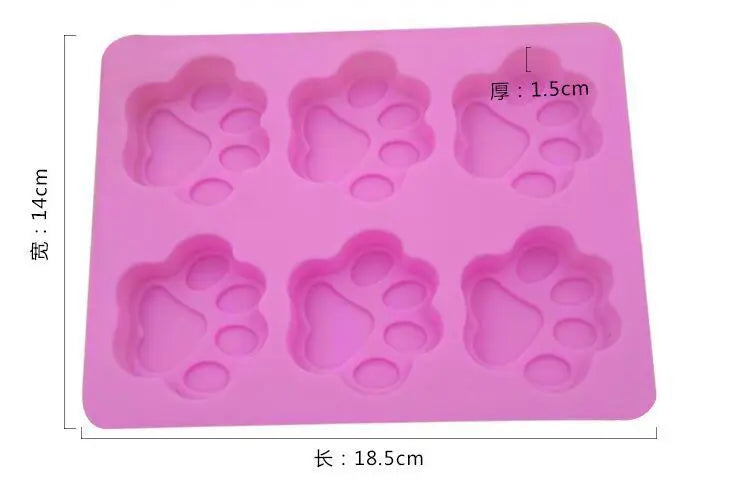 Afralia™ Puppy Paw Silicone Mold - Cat Claw Soap Ice Cubes Maker