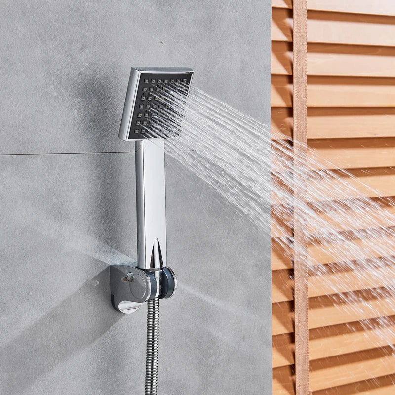 Afralia™ Thermostatic Shower Faucet Bathroom Mixer Hot Cold Mixing Valve Chrome Bathtub