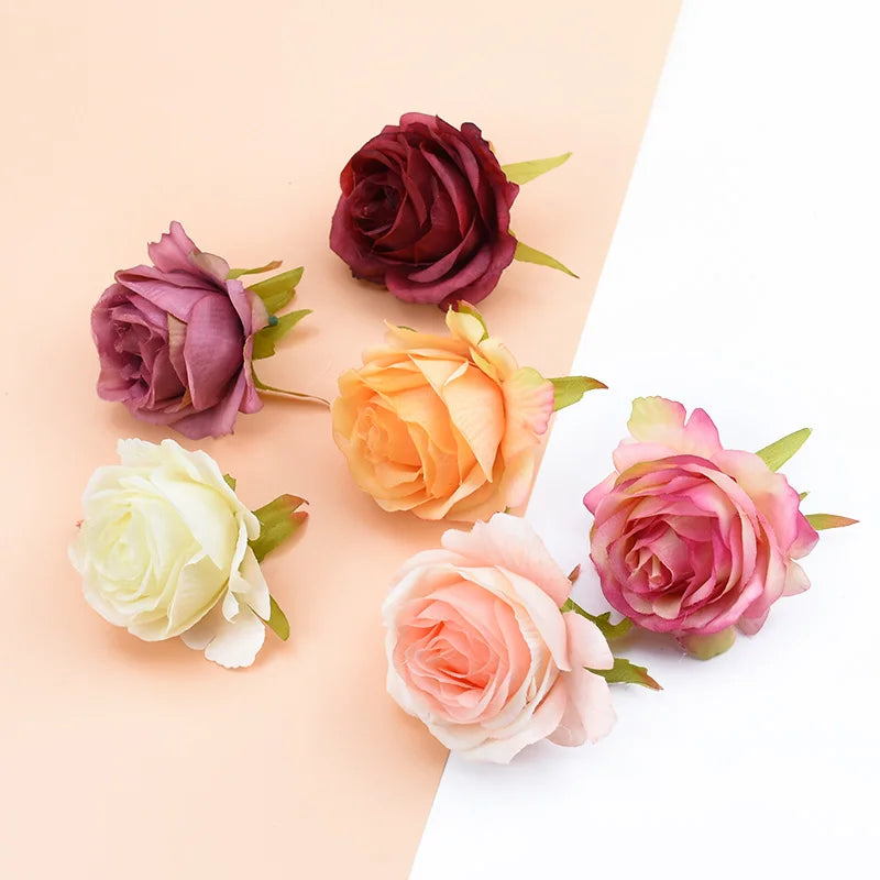 Afralia™ Silk Roses Flower Wall | Decorative DIY Wedding Decor & Home Wreaths