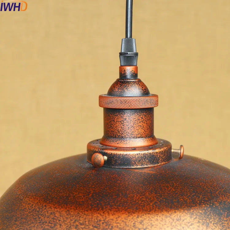 Afralia™ Rustic Vintage Pendant Light LED Edison-Style Industrial Lamp Retro Loft Fixture
