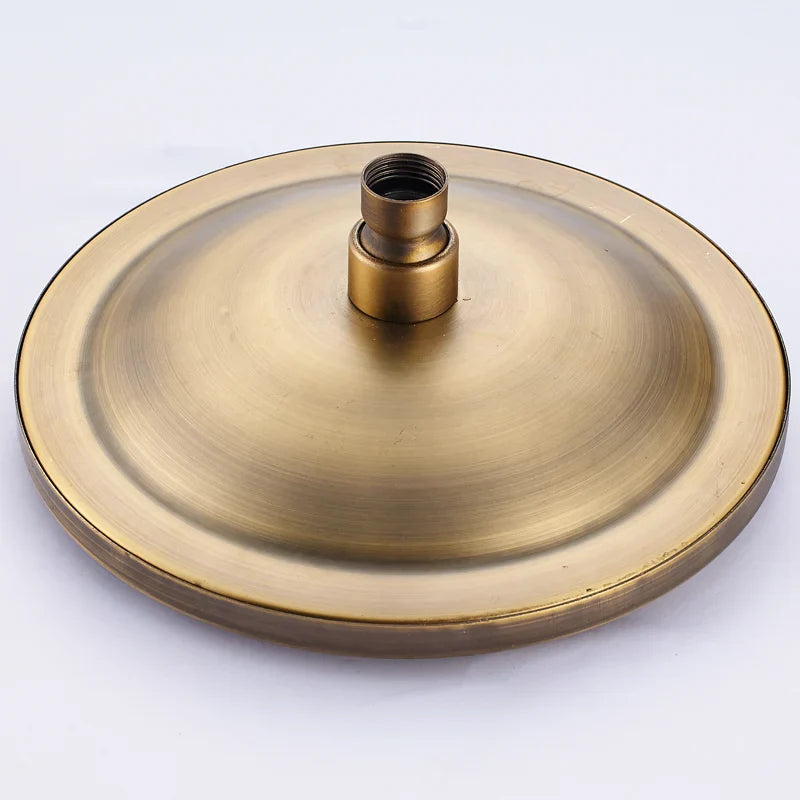 Afralia™ 8" Antique Brass Rainfall Shower Faucet Head for Refreshing Showers