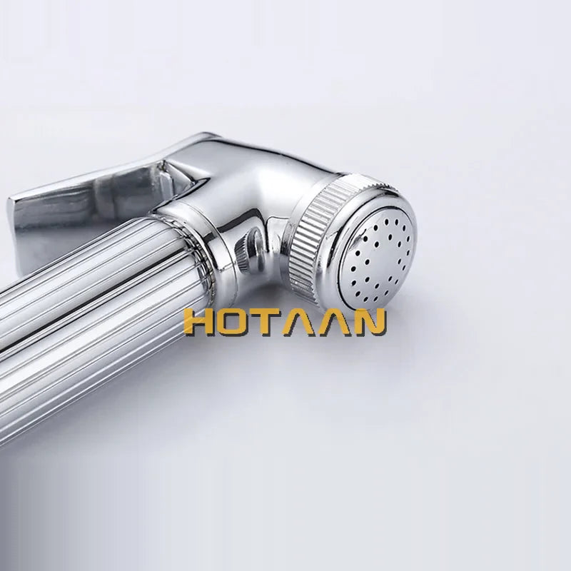 Afralia™ Chrome Bidet Faucet: Portable Hygienic Muslim Shower Sprayer & Toilet Mixer