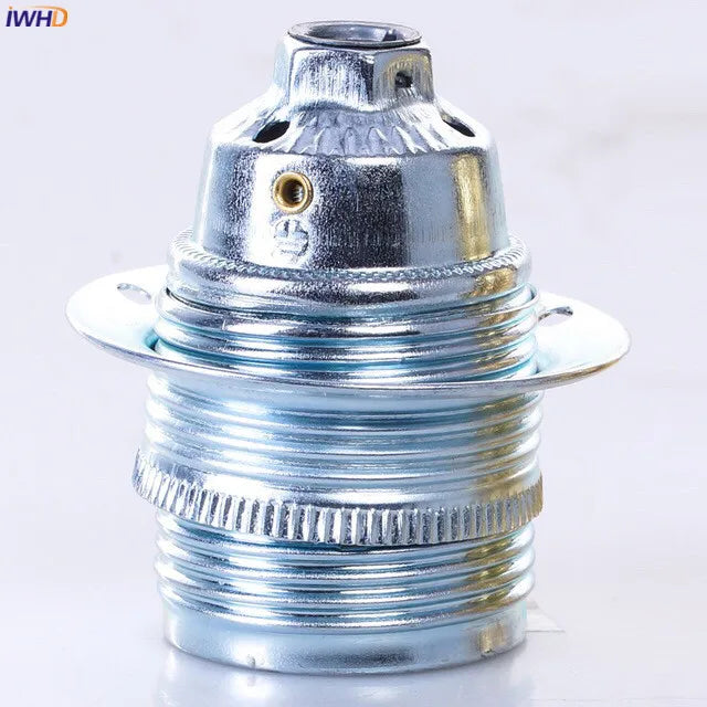 Afralia™ Aluminum E27 Lamp Holder Vintage Retro Socket Lamp Base for Light Bulb