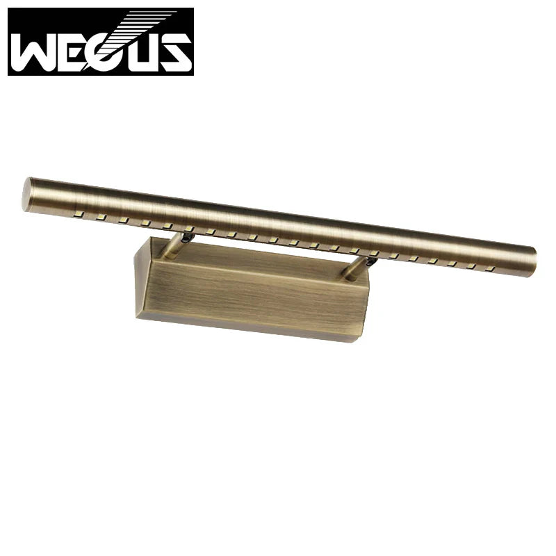 Afralia™ Copper Bathroom Mirror Light 5W 7W LED Vanity Lamp 400mm 500mm