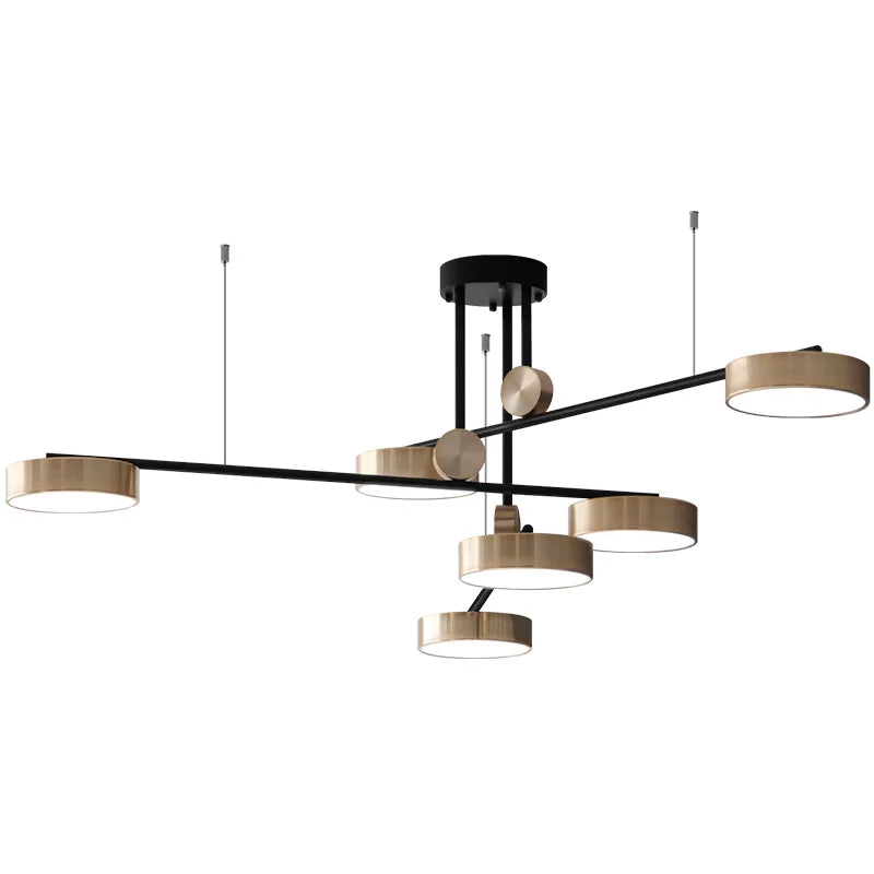 Afralia™ Elegant Golden Pendant Lamp for Luxurious Décor and Dining Ambiance