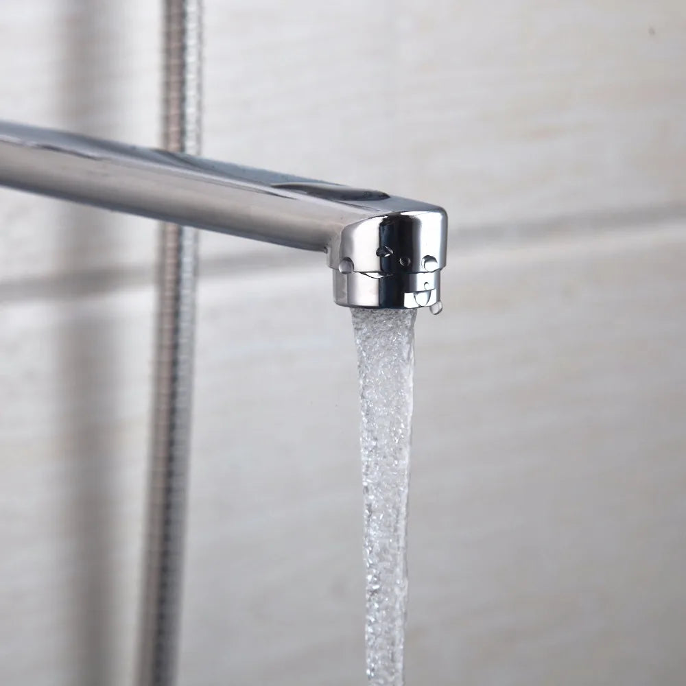 Afralia™ Rotating Bathroom Shower Faucet Mixer Tap With Hand Shower Faucet Set