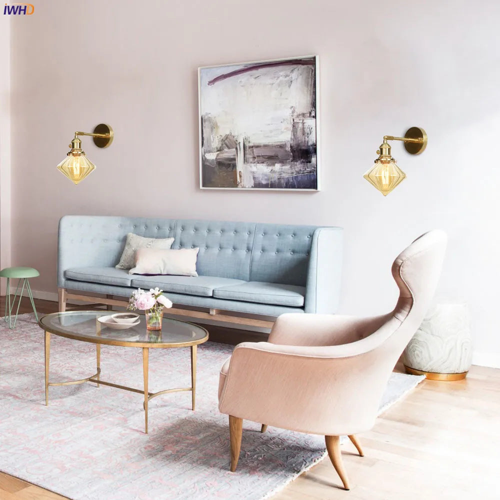 Afralia™ Copper LED Glass Ball Wall Lamp: Nordic Modern Bedroom Bathroom Sconce