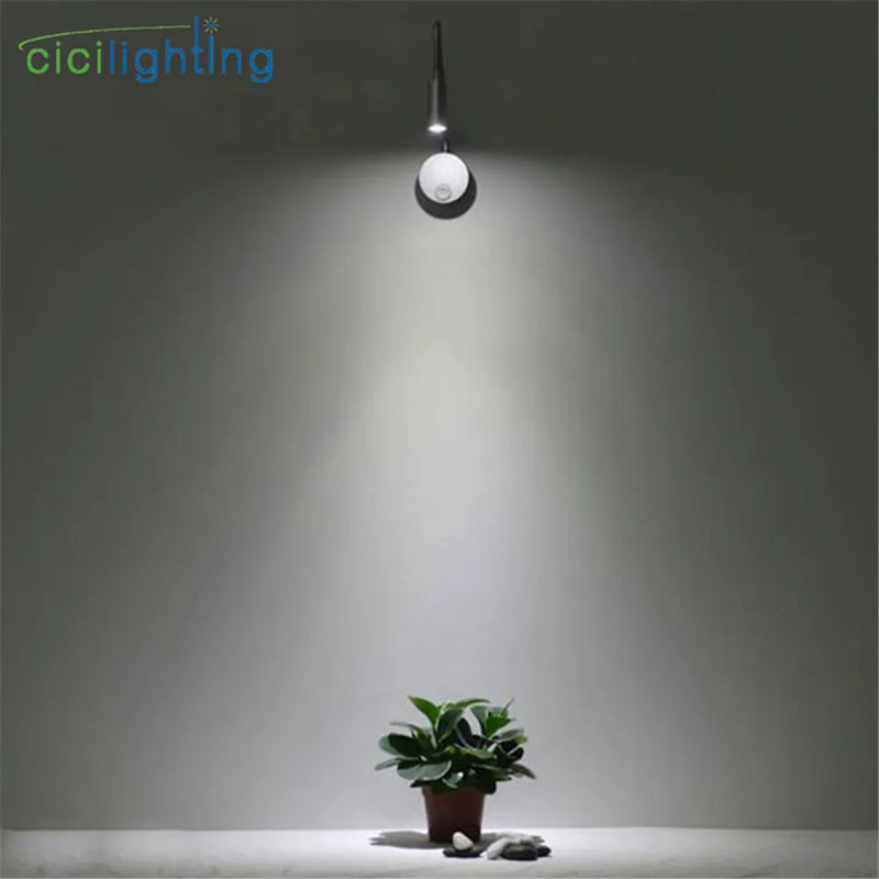 Afralia™ 3W Flexible Gooseneck LED Wall Sconce for Bedroom Reading, Aluminum Lightning