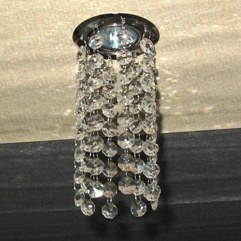 Afralia™ Crystal LED Downlight for Home Decor, Living Room, Dining, Corridor - Mini Ceiling Lamp