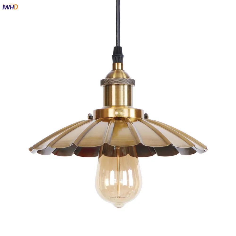 Afralia™ Gold Retro Edison LED Pendant Lights for Dinning Living Room Industrial Decor
