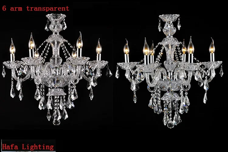 Afralia™ Modern Crystal Chandelier: Hand Blown 4-15 Arm Lamp for Home Bedroom & Living Room