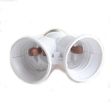 Afralia™ E27 Bulb Socket Converter - Dual E27 Splitter Adapter