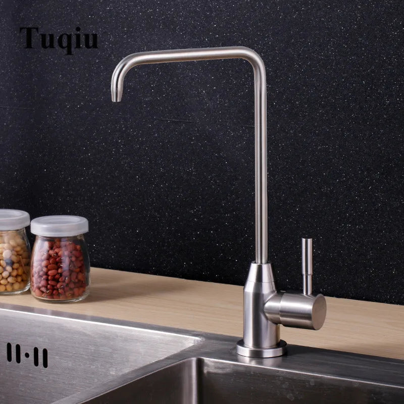 Afralia™ Stainless Steel Black Basin Sink Faucet