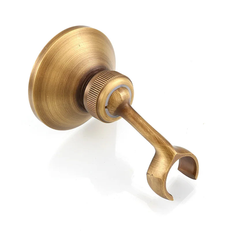 Afralia™ Antique Brass Handheld Shower Holder Swivel Mount Rack - HJ-0517F