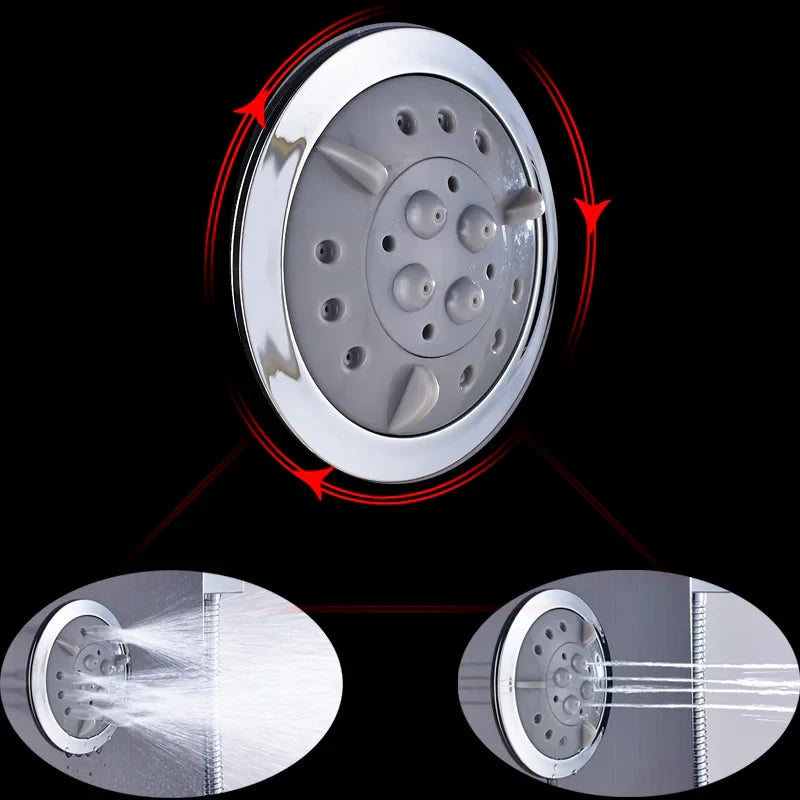 Afralia™ Rainfall Waterfall Shower Panel with Body Massage Jets for Wall Mount