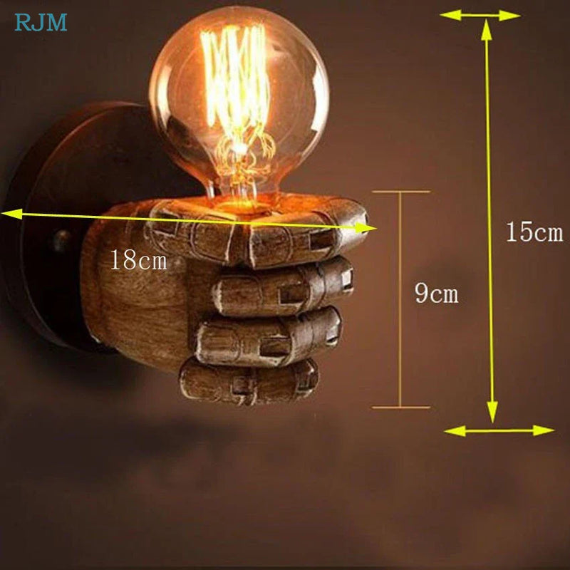 Afralia™ Hand Model Wall Lamps for Home & Business Décor