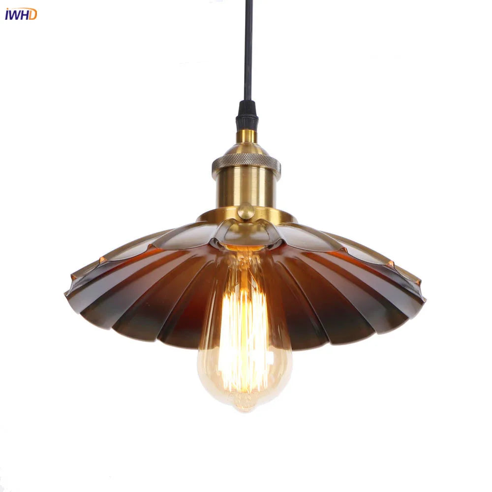 Afralia™ Gold Retro Edison LED Pendant Lights for Dinning Living Room Industrial Decor