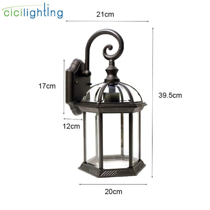 Afralia™ Outdoor Wall Lamp: Waterproof, Creative Lighting for Yard, Corridor, Balcony