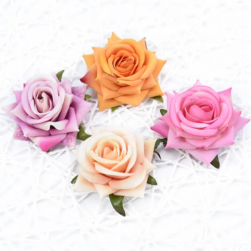 Afralia™ Silk Teddy Bear Roses Artificial Flowers Home Wedding Décor & DIY Gift