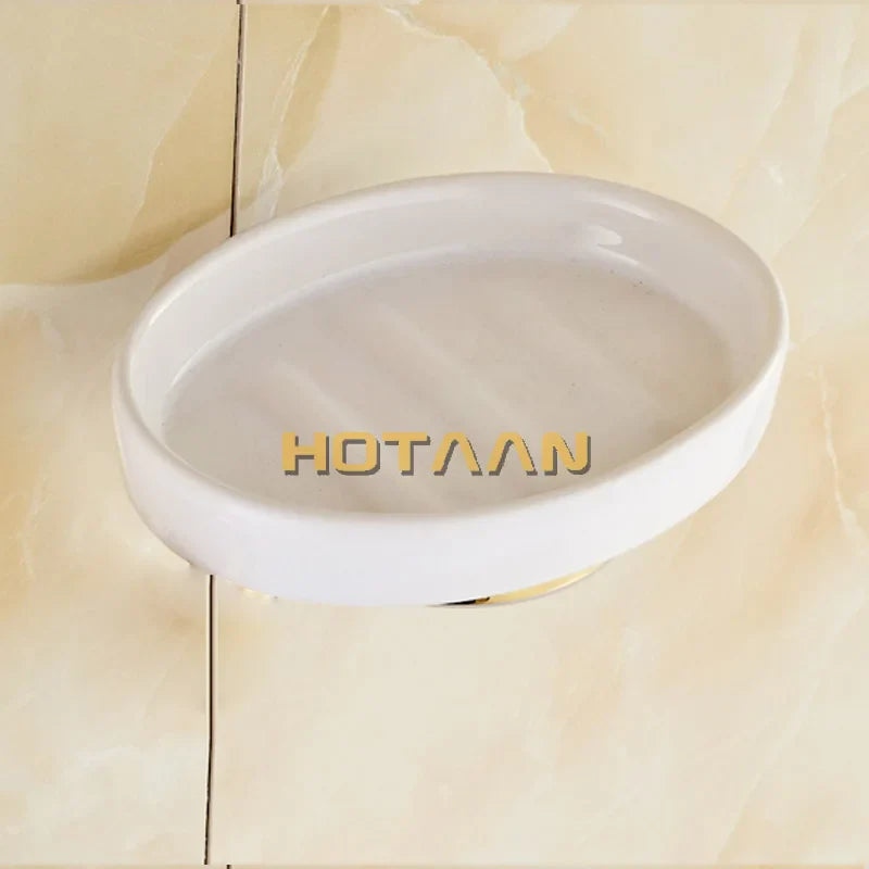 Afralia™ Ceramic Soap Dish Bathroom Accessory Holder Home Decor Bath YT-7102