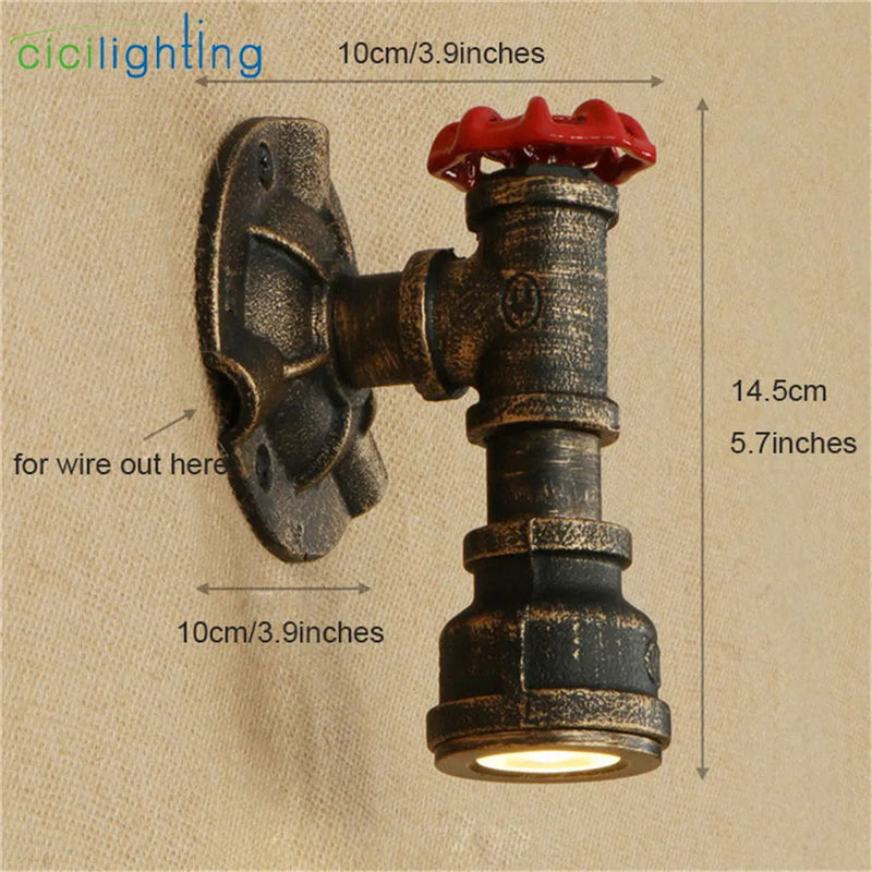 Afralia™ Modern LED Wall Light Industrial Sconces for Bedroom Bedside Lamp